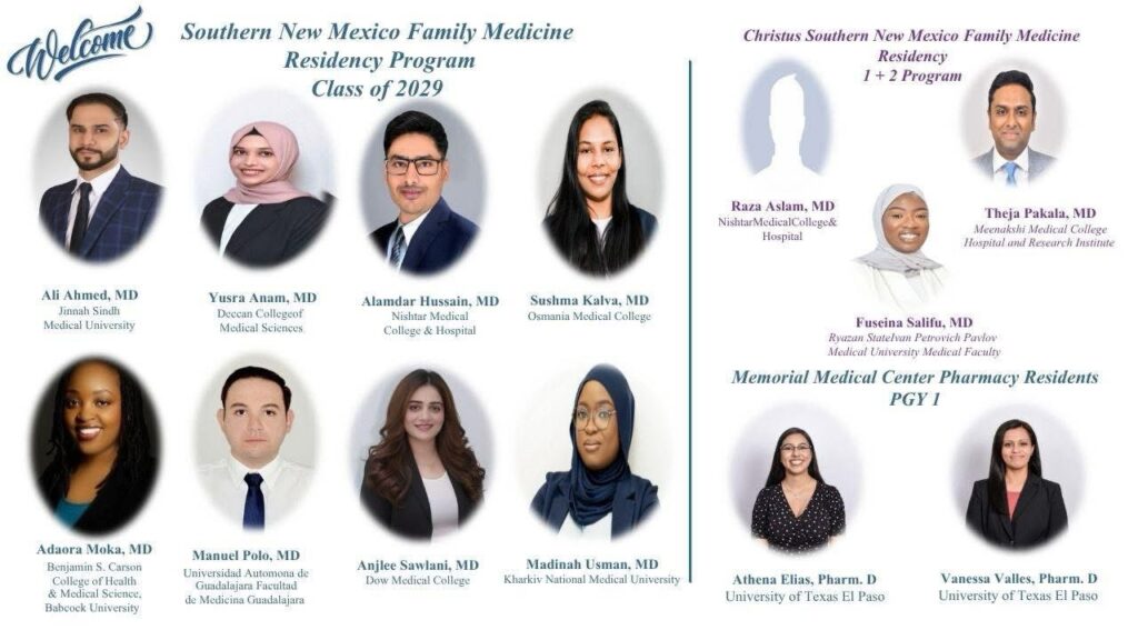Southern NM Family Medicine Residency & CHRISTUS Southern NM Family Medicine Residency Program Class of 2029