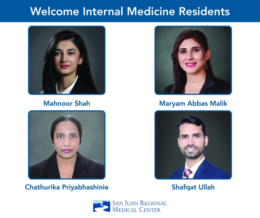 San Juan Regional Medical Center Internal Medicine Residency Program Class of 2029