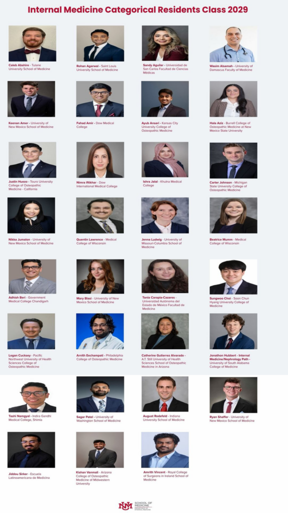 UNM Internal Medicine Residency Program Class of 2029 (Part 01)