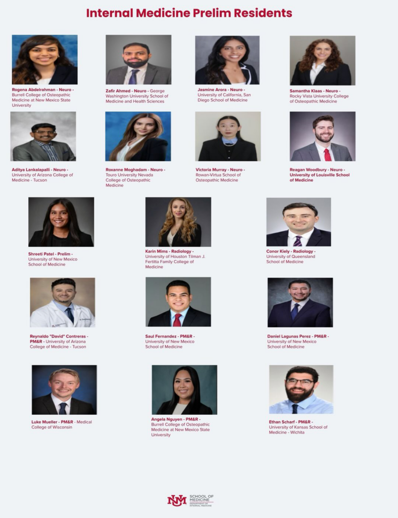 UNM Internal Medicine Residency Program Class of 2029 (Part 02)